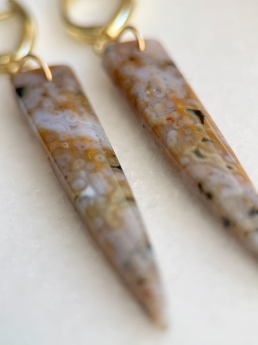 Ocean Jasper Dagger - Angela Arno Jewelry