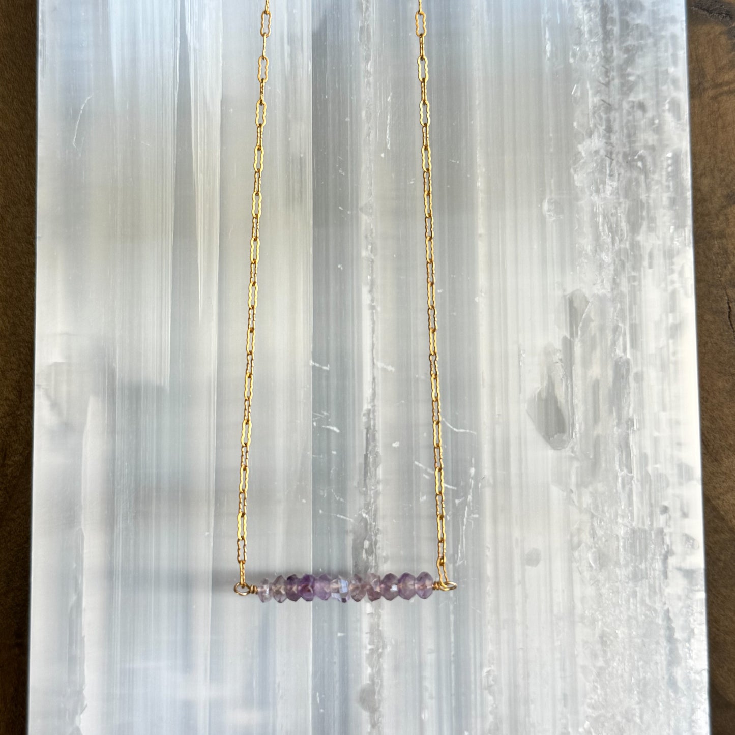 Pale Amethyst Bar - Angela Arno Jewelry