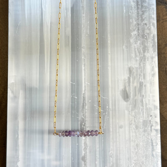 Pale Amethyst Bar - Angela Arno Jewelry