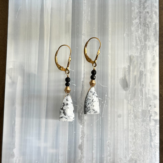 Dendritic Opal Triangle - Angela Arno Jewelry