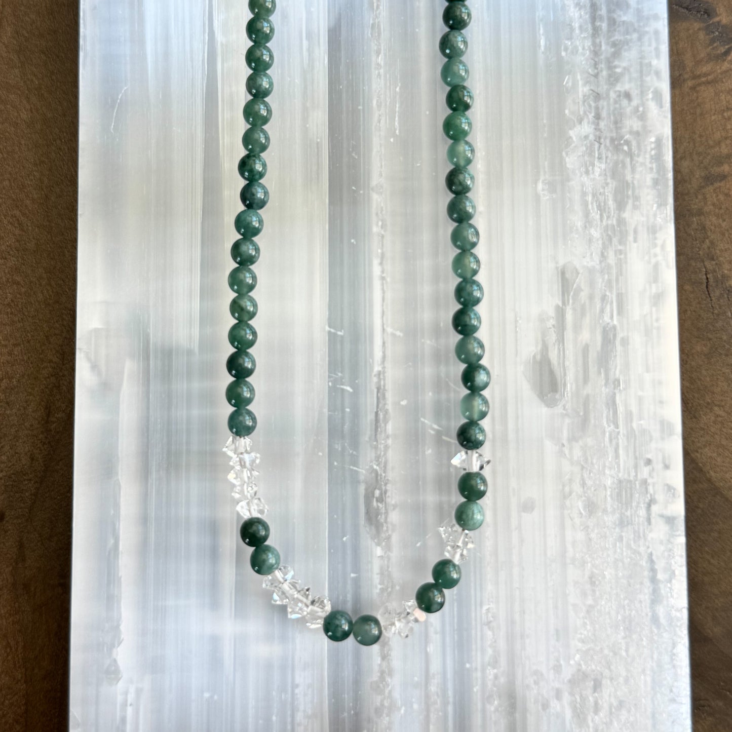 Guatemalan Jade + Herkimer Diamonds - Angela Arno Jewelry