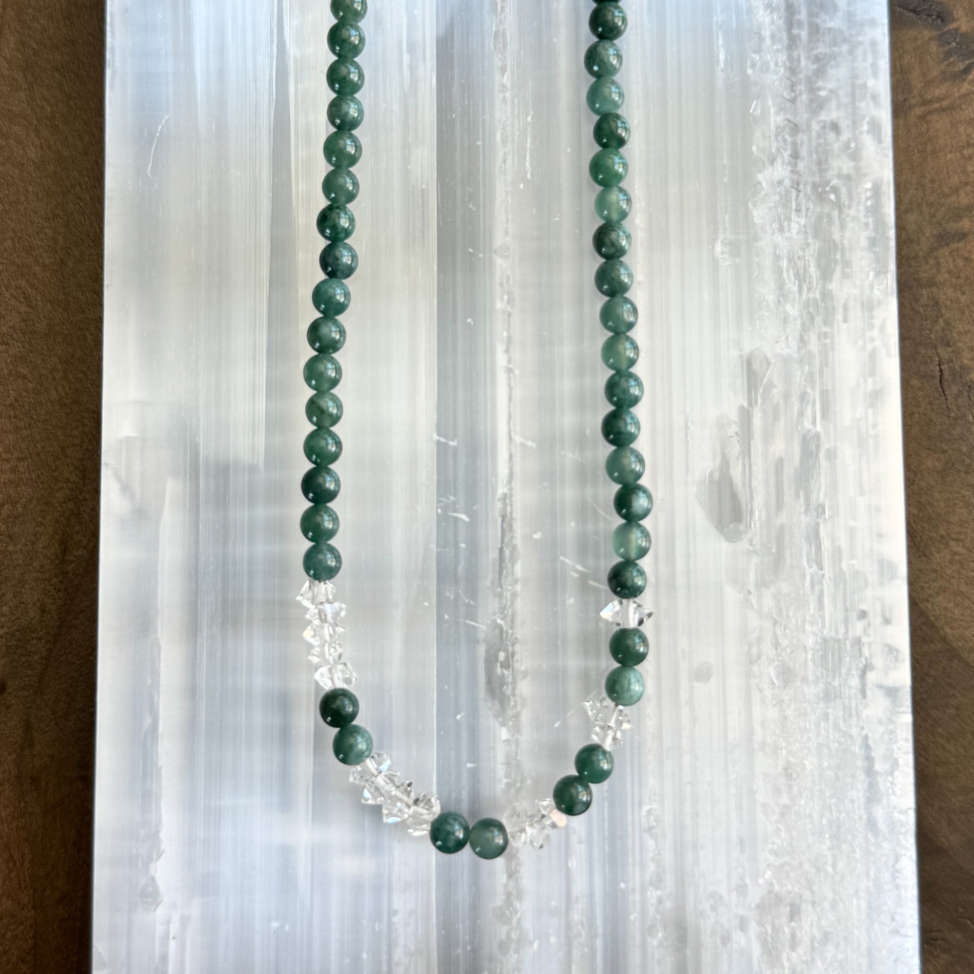 Guatemalan Jade + Herkimer Diamonds - Angela Arno Jewelry