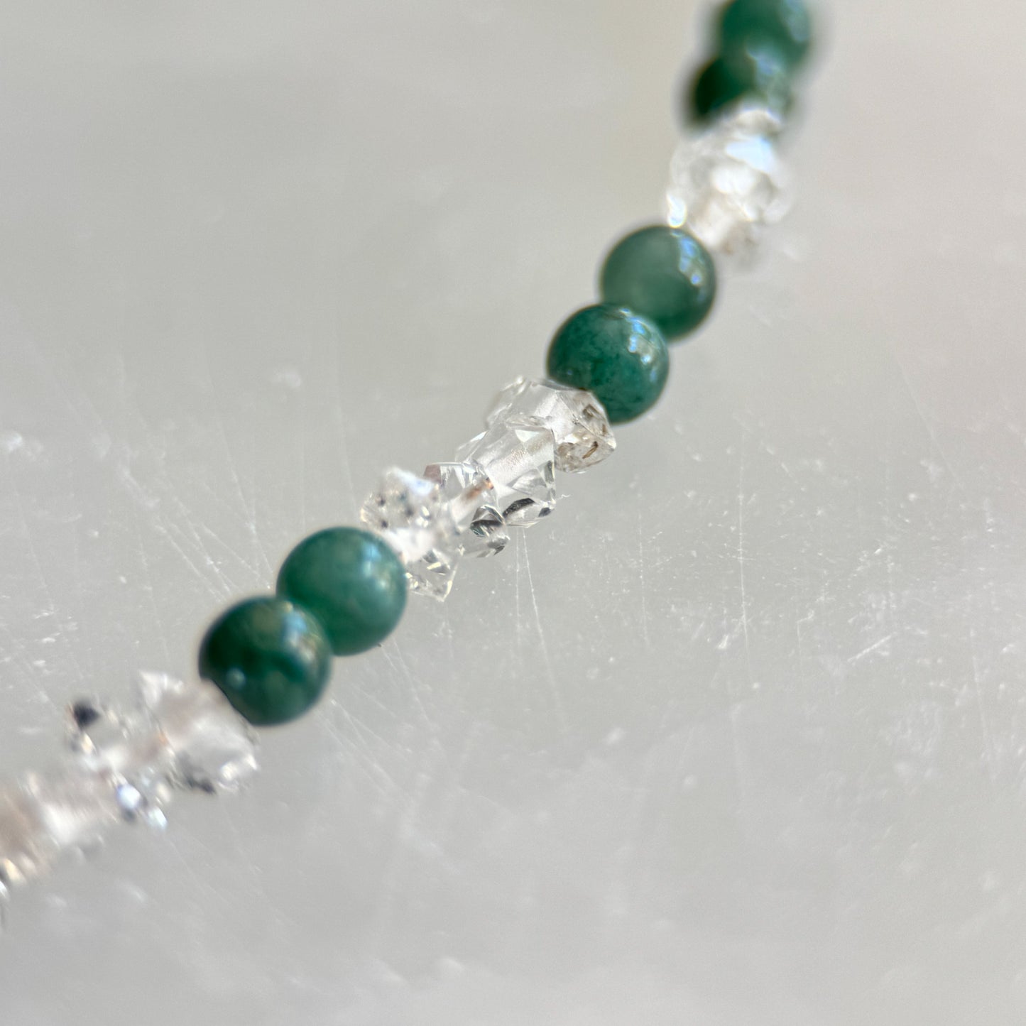 Guatemalan Jade + Herkimer Diamonds - Angela Arno Jewelry