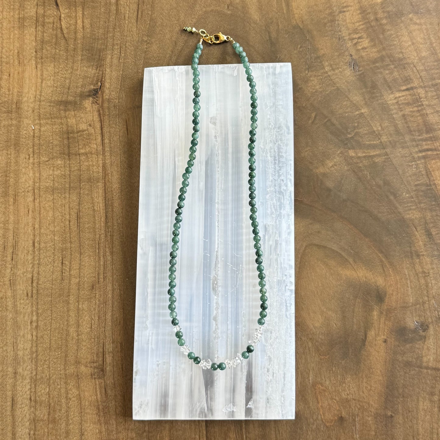 Guatemalan Jade + Herkimer Diamonds - Angela Arno Jewelry