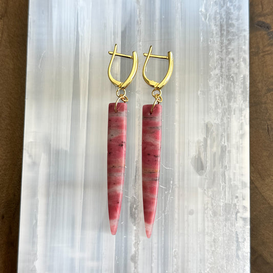 Pink Rhodonite Dagger - Angela Arno Jewelry