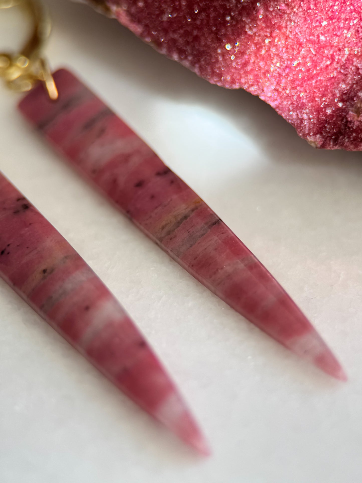 Pink Rhodonite Dagger - Angela Arno Jewelry