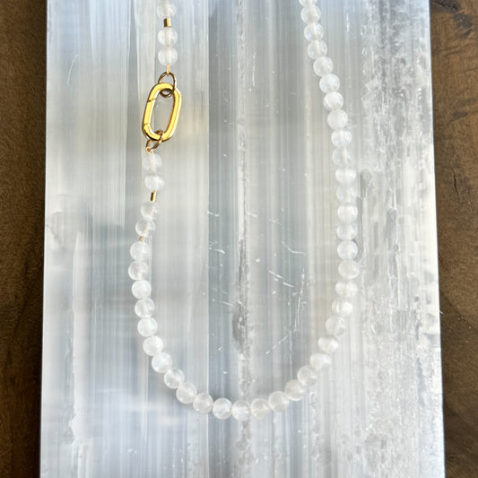 Selenite Carabiner - Angela Arno Jewelry
