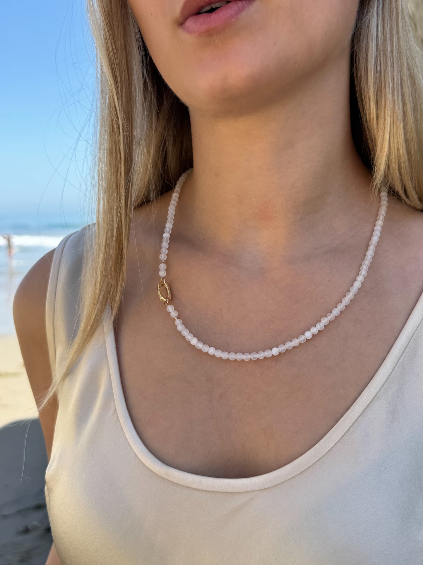 Selenite Carabiner - Angela Arno Jewelry