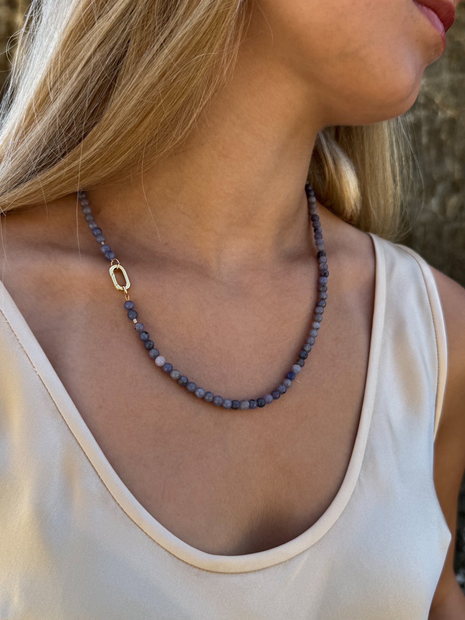 Tanzanite Carabiner - Angela Arno Jewelry