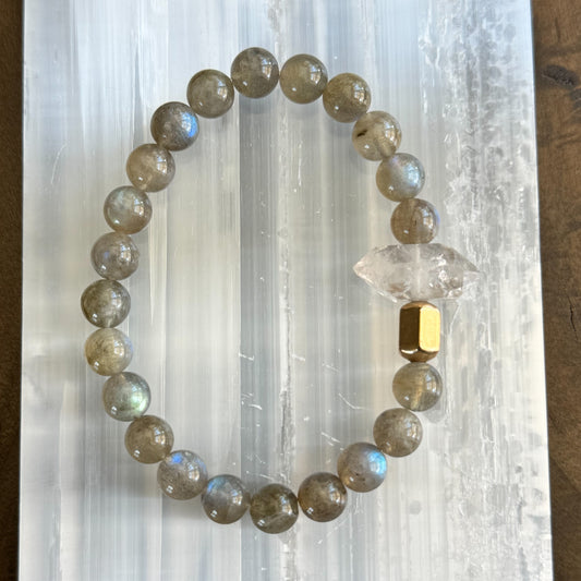 Labradorite + Tibetan Quartz - Angela Arno Jewelry