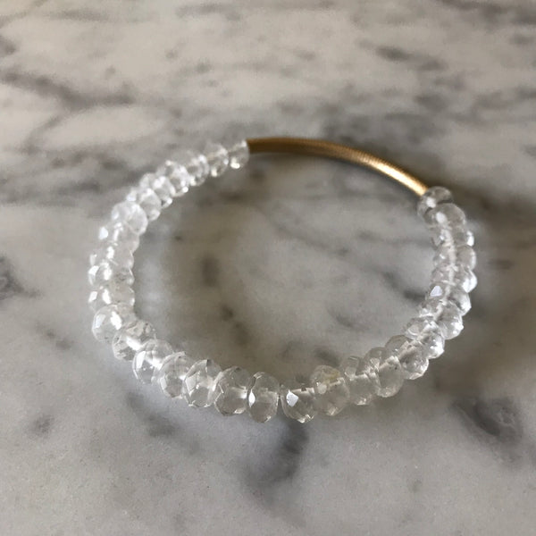 Clarity - Crystal Quartz Bracelet - Angela Arno Jewelry