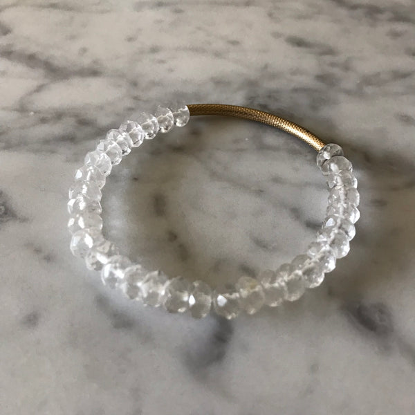 Clarity - Crystal Quartz Bracelet - Angela Arno Jewelry