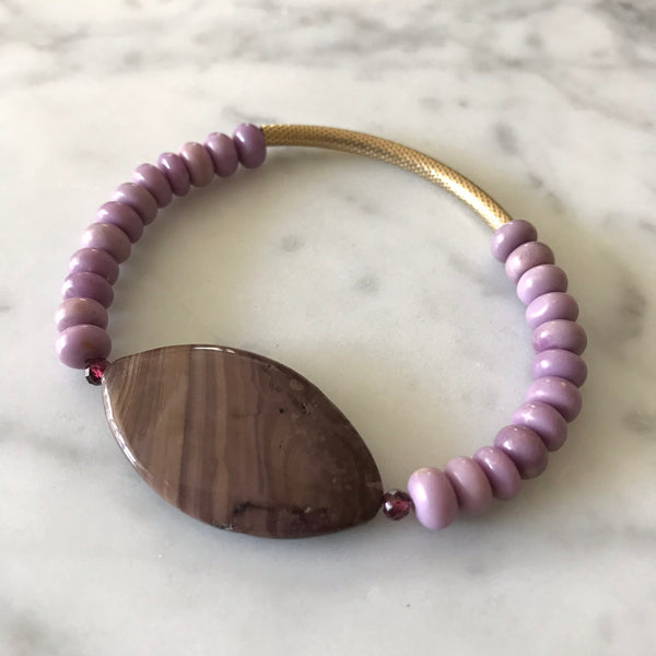 De-stress - Phosphosiderite and Jasper Bracelet - Angela Arno Jewelry