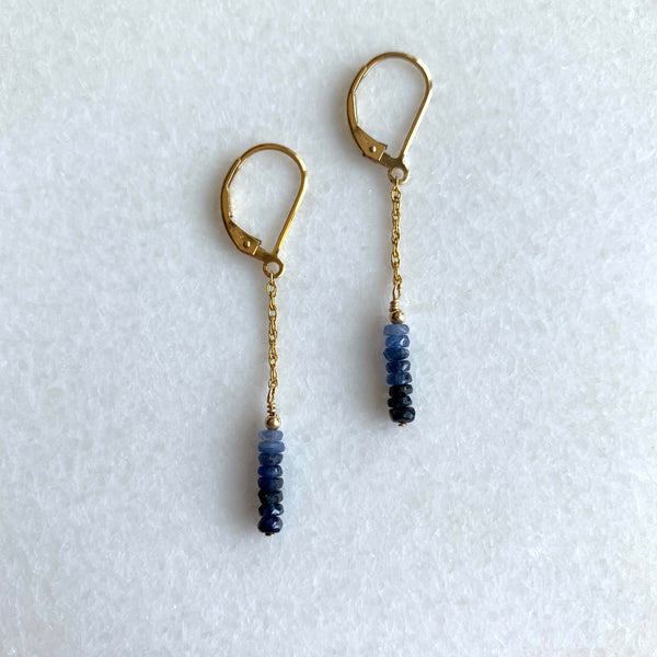 Desireé Ombré Sapphire Earrings - Angela Arno Jewelry