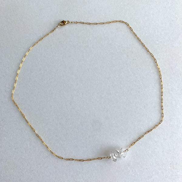 The Triple Herkimer Diamond Necklace - Angela Arno Jewelry
