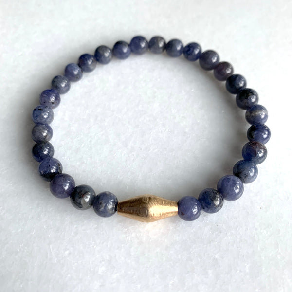 Tanzanite and Gold Bracelet - Angela Arno Jewelry