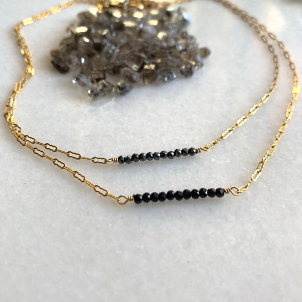 Delicate Hematite Necklace - Angela Arno Jewelry